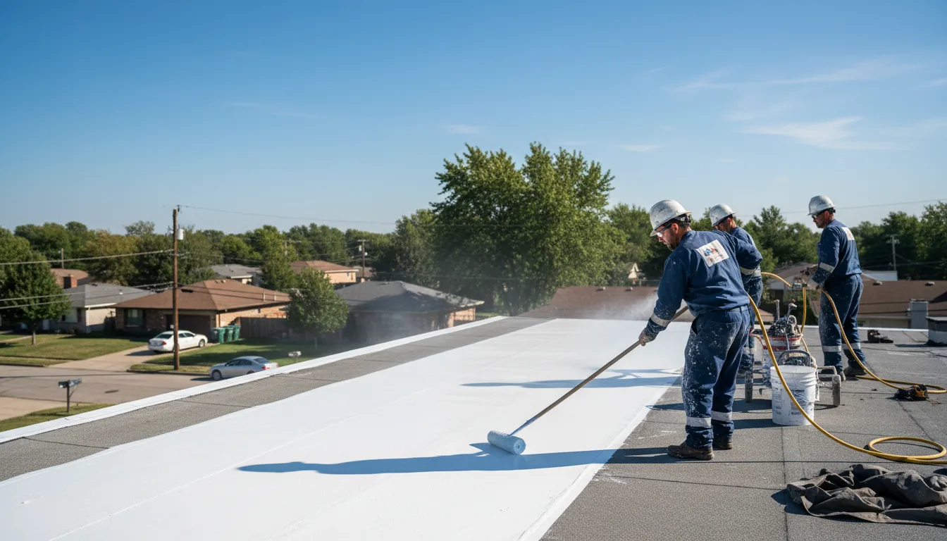Commercial roof coating in Versailles, IN near me